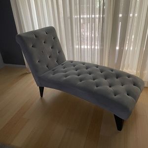 French Blue Chaise Lounge